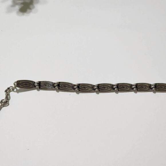 Brighton‎ scrolled link silver plated bracelet new - Picture 3 of 5